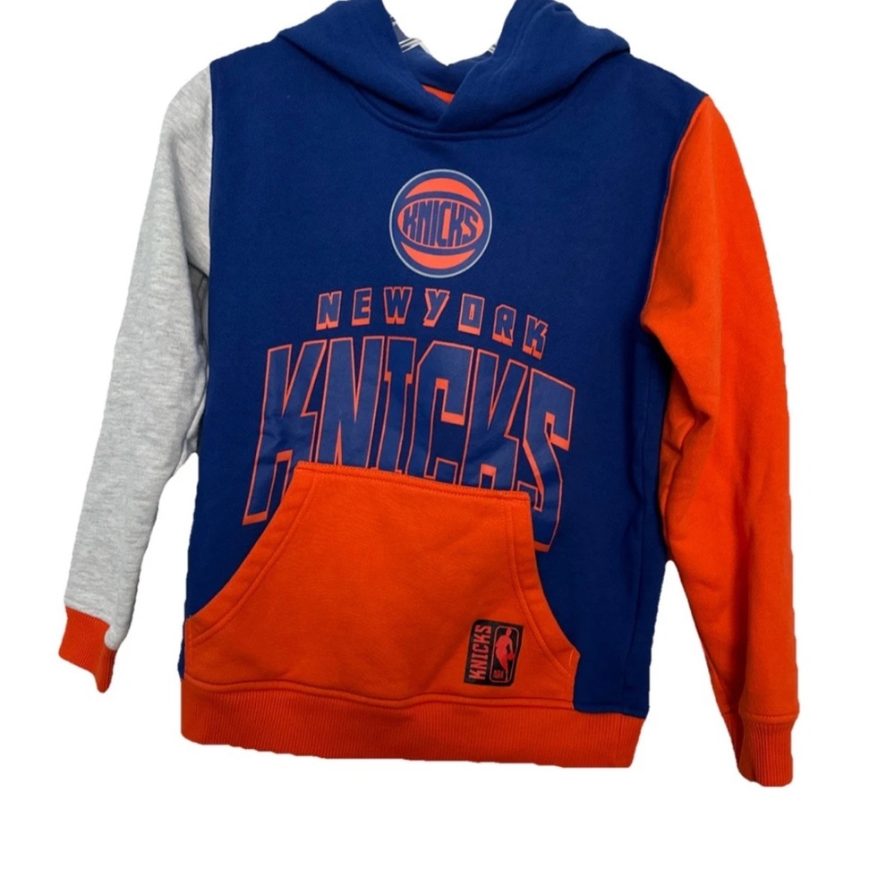 NBA New York Knicks Kids Youth Hoodie - Blue, Gray, Orange 10/12